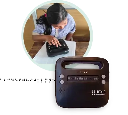 Image of Hexis device with a student using another Hexis device in the background
