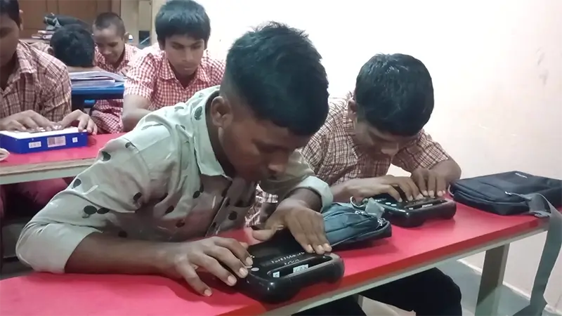 Baselining of Braille reading skills in JSB blind school, Ramanagara