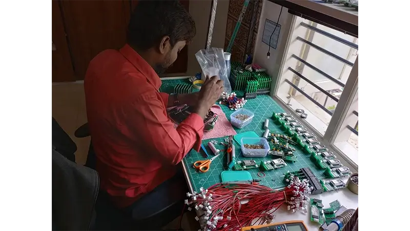 Sanjeev in his assembly place