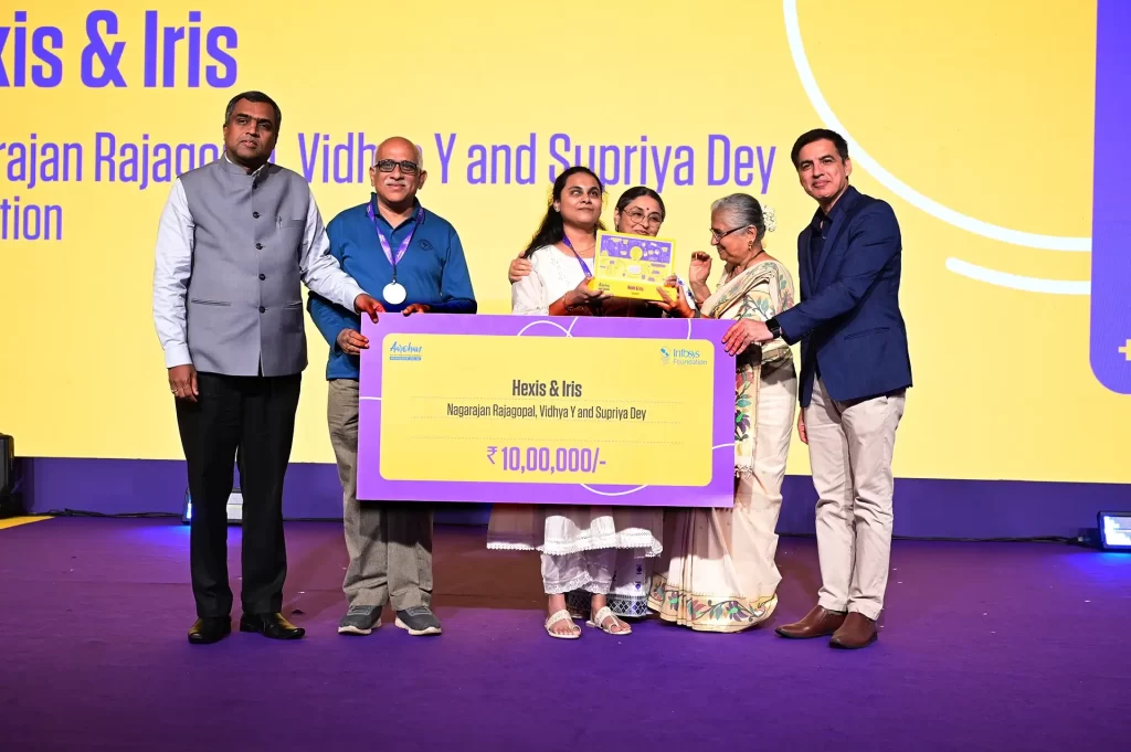 Group pic: Infosys Foundation’s Aarohan Social Innovation Awards for Hexis & Iris